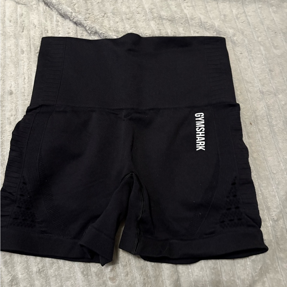 Gymshark Women's Black High-Waisted Shorts